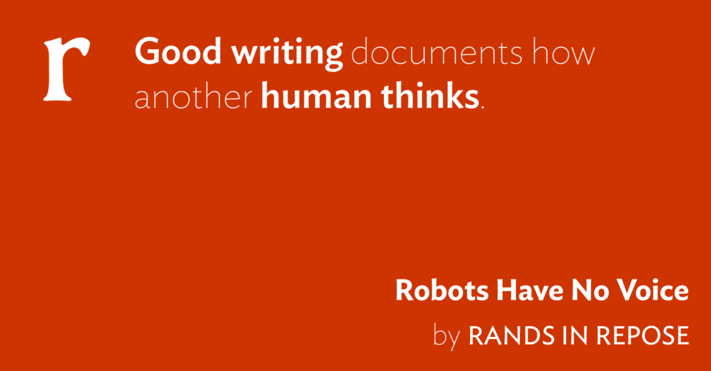 Robots Have No Voice