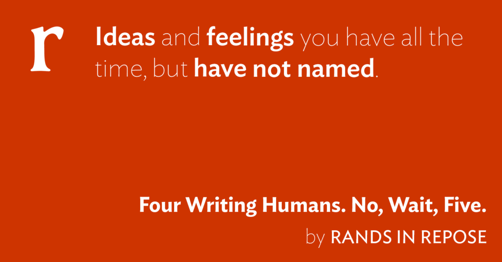 Four Writing Humans. No, Wait, Five.
